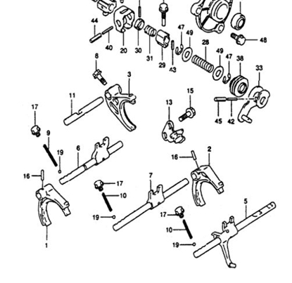 Picture of Gearbox Low Speed Selector Fork