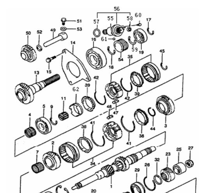 Picture of Reverse Idler Kit. 1300 cc Engine TELEPHONE ORDERING ONLY