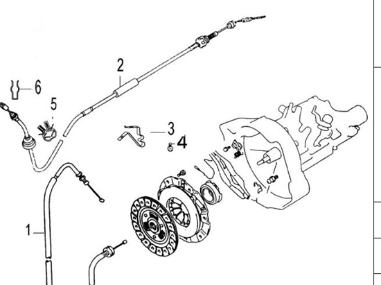 Picture of Clutch Cable Upper Securing  Clip