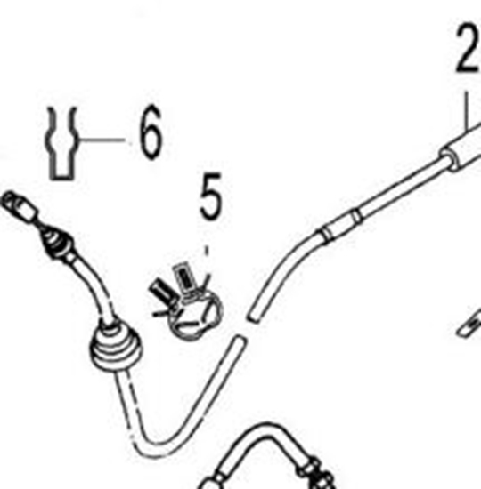 DFSK Parts Limited. Clutch Cable Upper Securing Clip