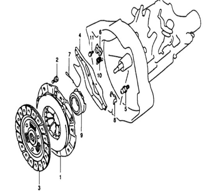 Picture of Clutch Kit 4 Parts 1300cc Engine
