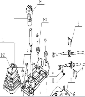 Picture of Gearshift Lever Assembly