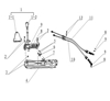 Picture of Gearshift Lever Assembly 1000cc Models TELEPHONE ORDERING ONLY