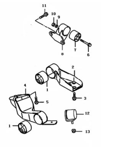 Picture of Rear Geabox Mounting Assy