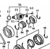 Picture of Speedometer White Plastic Drive Pinion And Ring Gear