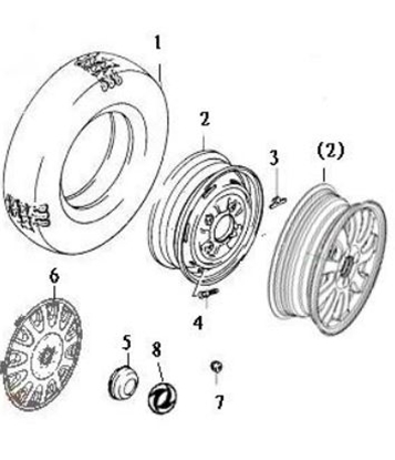 Picture of CLEARANCE 50% OFF  Polished Alloy Road Wheel (14 Inch Set of 4)