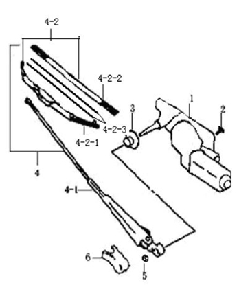 Picture of Front Windscreen Wiper Arm  ( Left Hand Drive)