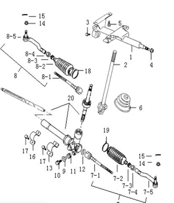 Picture of Upper Steering Column Joint Bolt /Washer