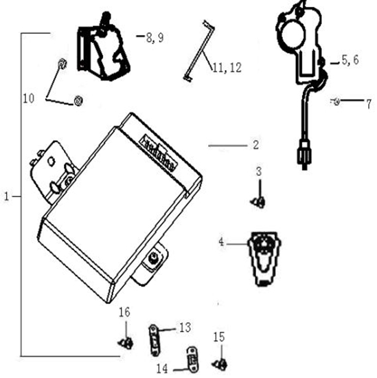 Picture of Central Locking Control Module (Key Locking)