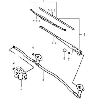 Picture of Wiper Motor, Front