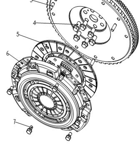 Picture of Clutch Kit 3 Parts (225mm)1500cc Engine DK15-06 Engine Code