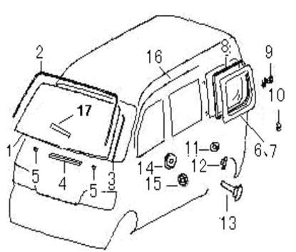 Picture of Windscreen, Front C35/EC35