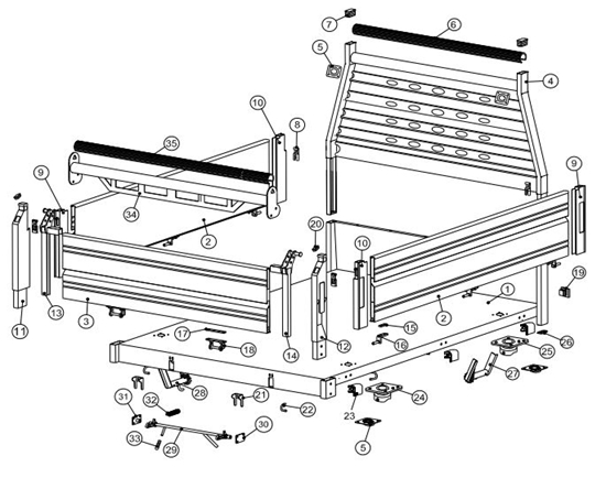 Picture of Cucini 3 Way Tipper Parts