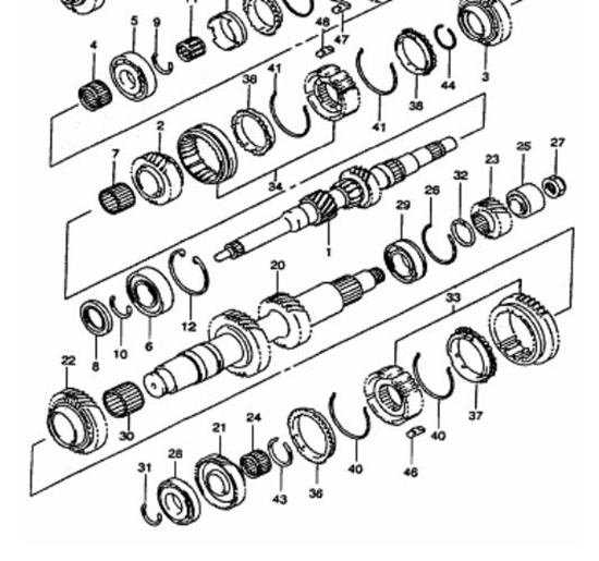 Picture of Gearbox Intermediate Shaft 1300 cc Engine