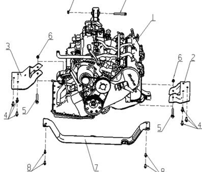 Picture of Engine Mounting Chassis Bracket  Left