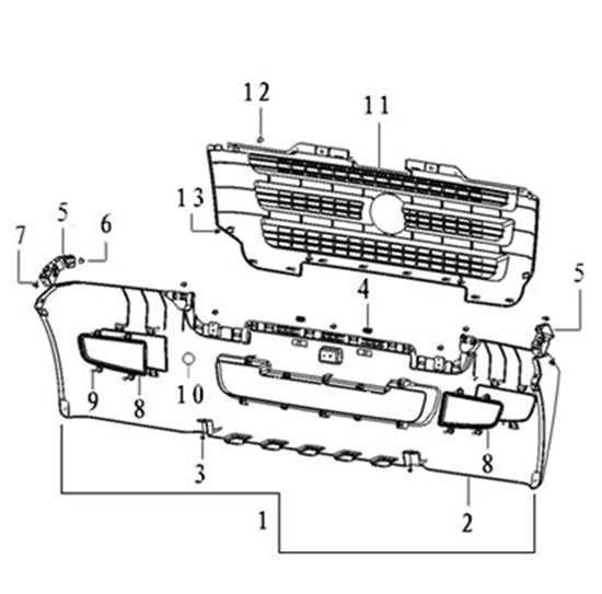 Picture of Front Bumper  C35/C37 Models TELEPHONE ORDERING ONLY