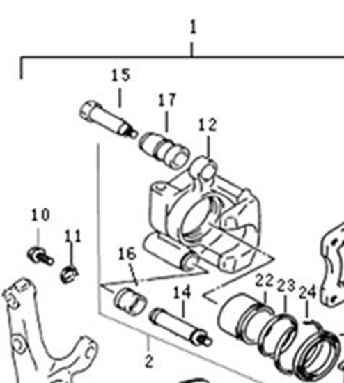 Picture of ABS Front Left Brake Calliper