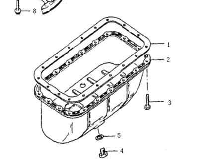 Picture of Engine Sump Gasket - 1000cc Engine