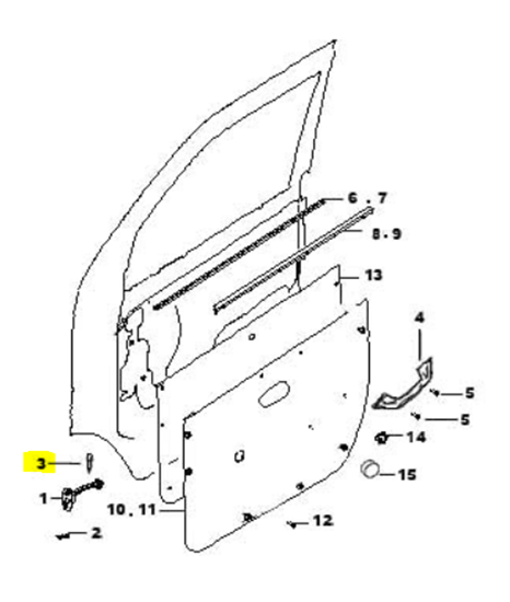 Picture of Door Check Strap Securing Pin