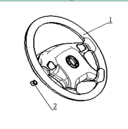 Picture of Steering Wheel (Air Bag Type)