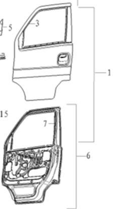 Picture of Front Left Door Assembly
