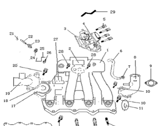 Picture of Throttle Body Gasket 1000cc Engine