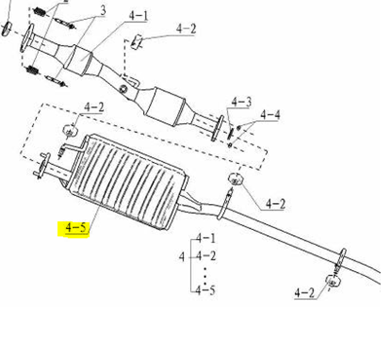 Picture of Exhaust Silencer/Tail Pipe 1200cc Engine