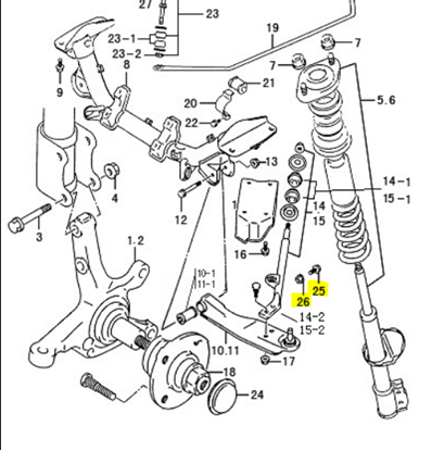Picture of Front Lower Suspension Arm Pinch Bolt