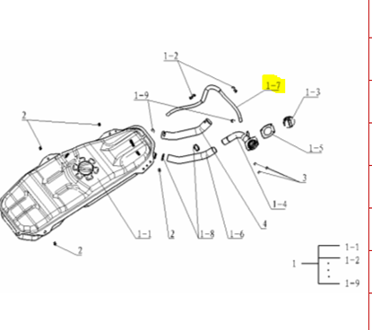 Picture of Fuel Tank Breather Hose