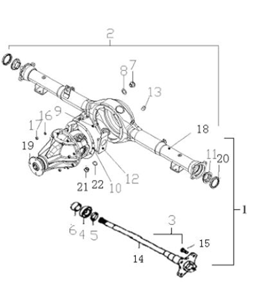 Picture of Rear Wheel Bearing / Seal Kit C35/C37 TELEPHONE ORDERING ONLY